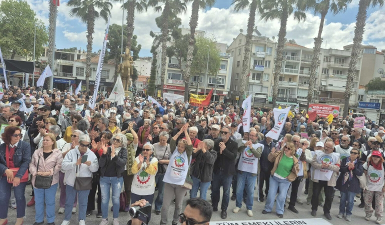 İzmir’de emekliler meydanlara çıktı: Sefalet zulmüne son