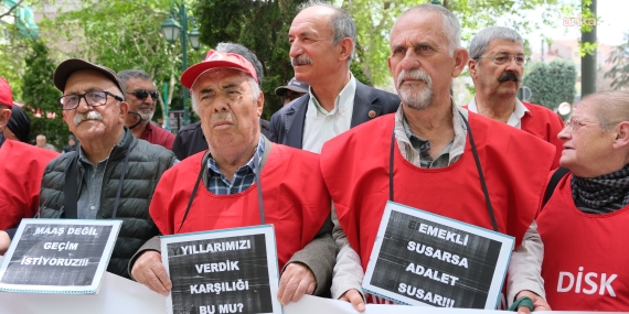 Eskişehir’de emeklilerin basın açıklaması: Emekli aç, sabrımız tok